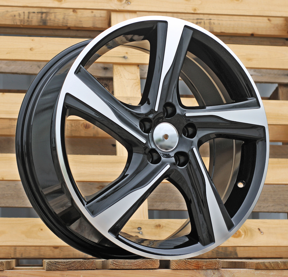 Diski R18 5x108 J7.5 ET49 RACINGLINE BY115 VOLVO Black Polished