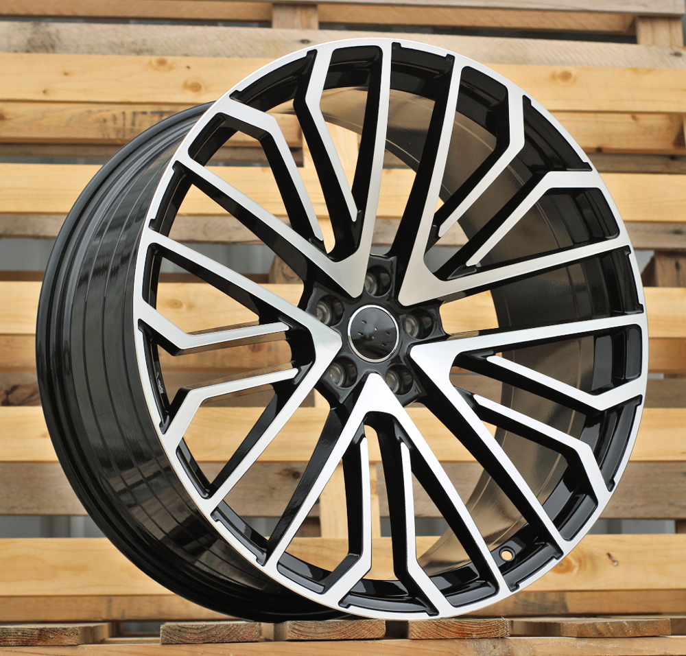 Diski R22 5x112 J10 ET21 RACINGLINE 3S1261 AUDI Black Polished (Hybrid Forged)