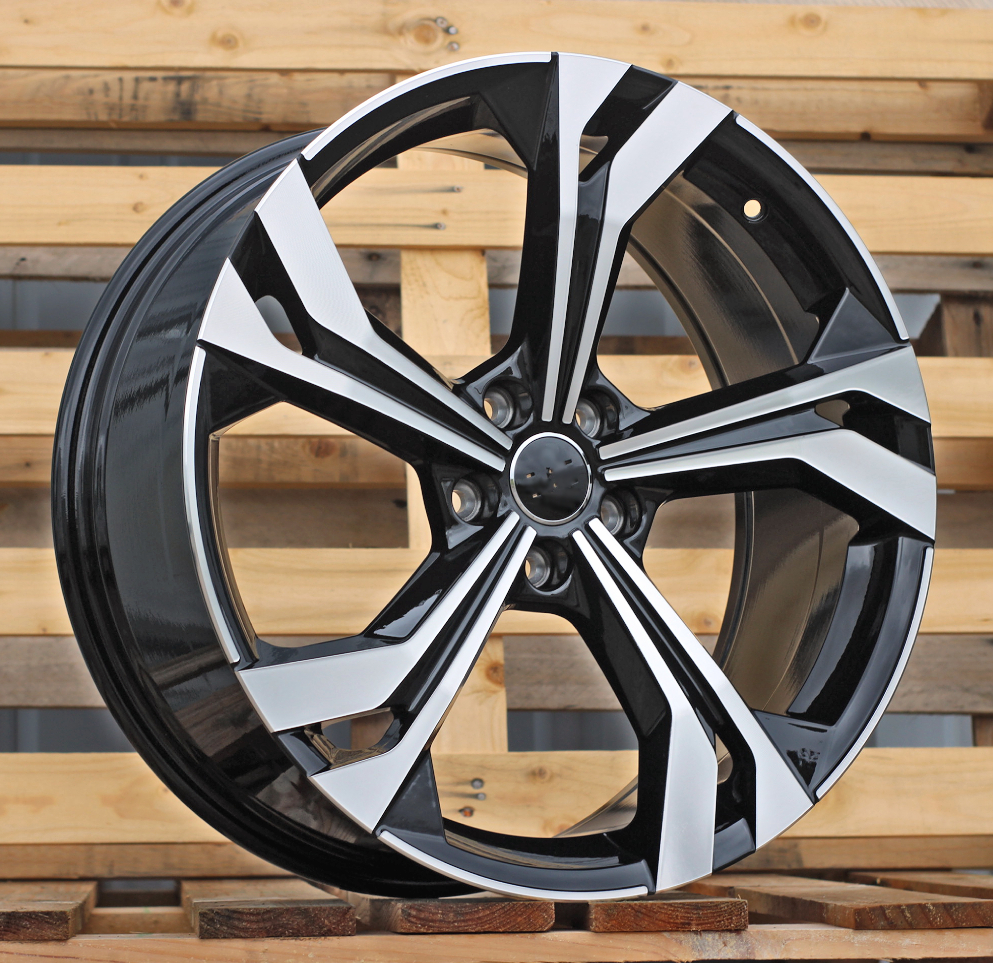 Diski R20 5x112 J8.5 ET38 RACINGLINE B5873 AUDI Black Polished