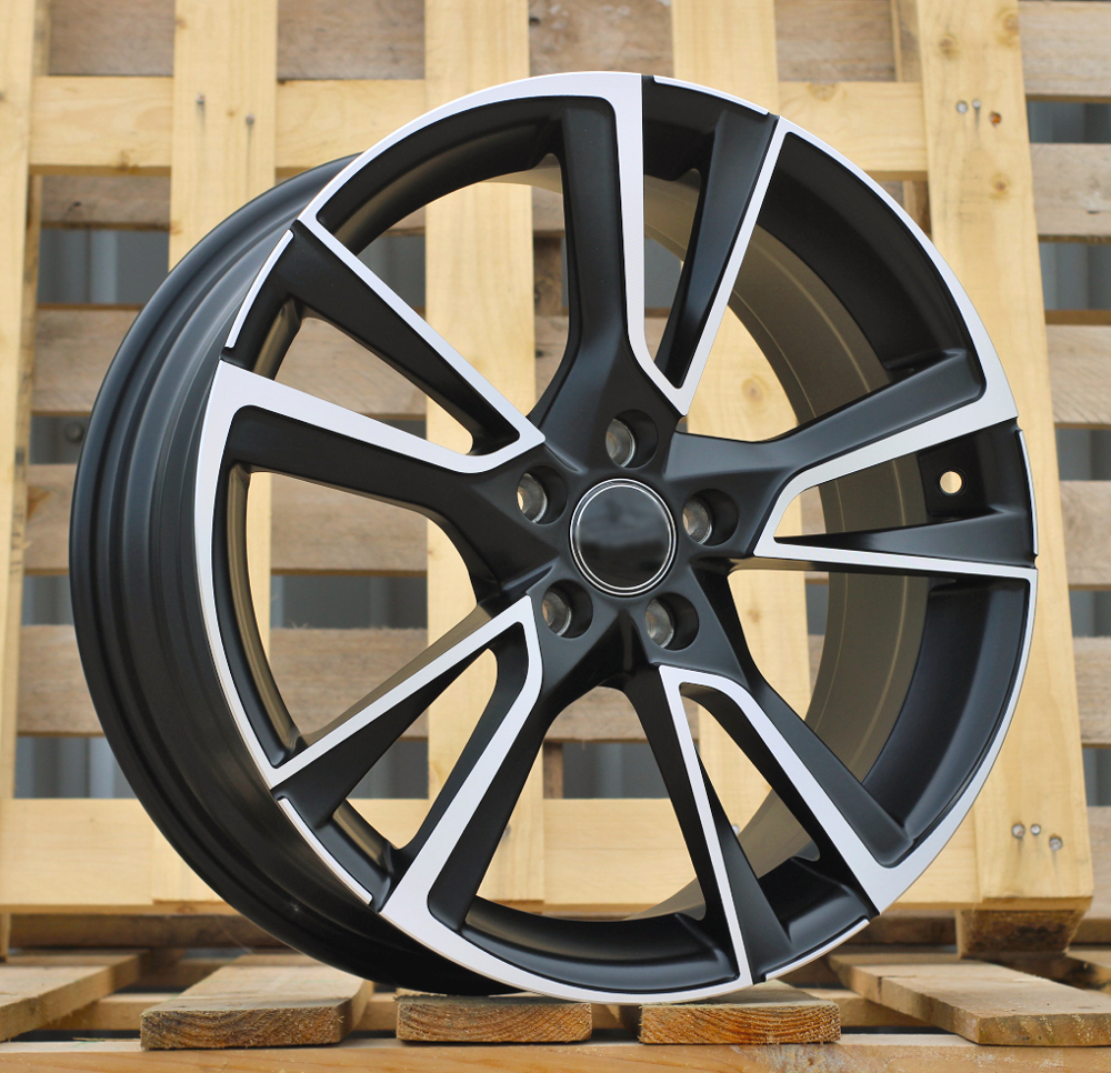 Diski R17 5x100 J7 ET46 RACINGLINE IN3627F SKODA Black Polished Half Matt (Hybrid Forged)