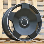 Diski R22 5×112 J10 ET42 RACINGLINE BYF3111 MERCEDES Black Half Matt +Polished Lip (Hybrid Forged)