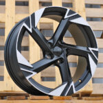 Diski R18 5×112 J7.5 ET45 RACINGLINE YF5754 VW Black Polished Half Matt (Hybrid Forged)