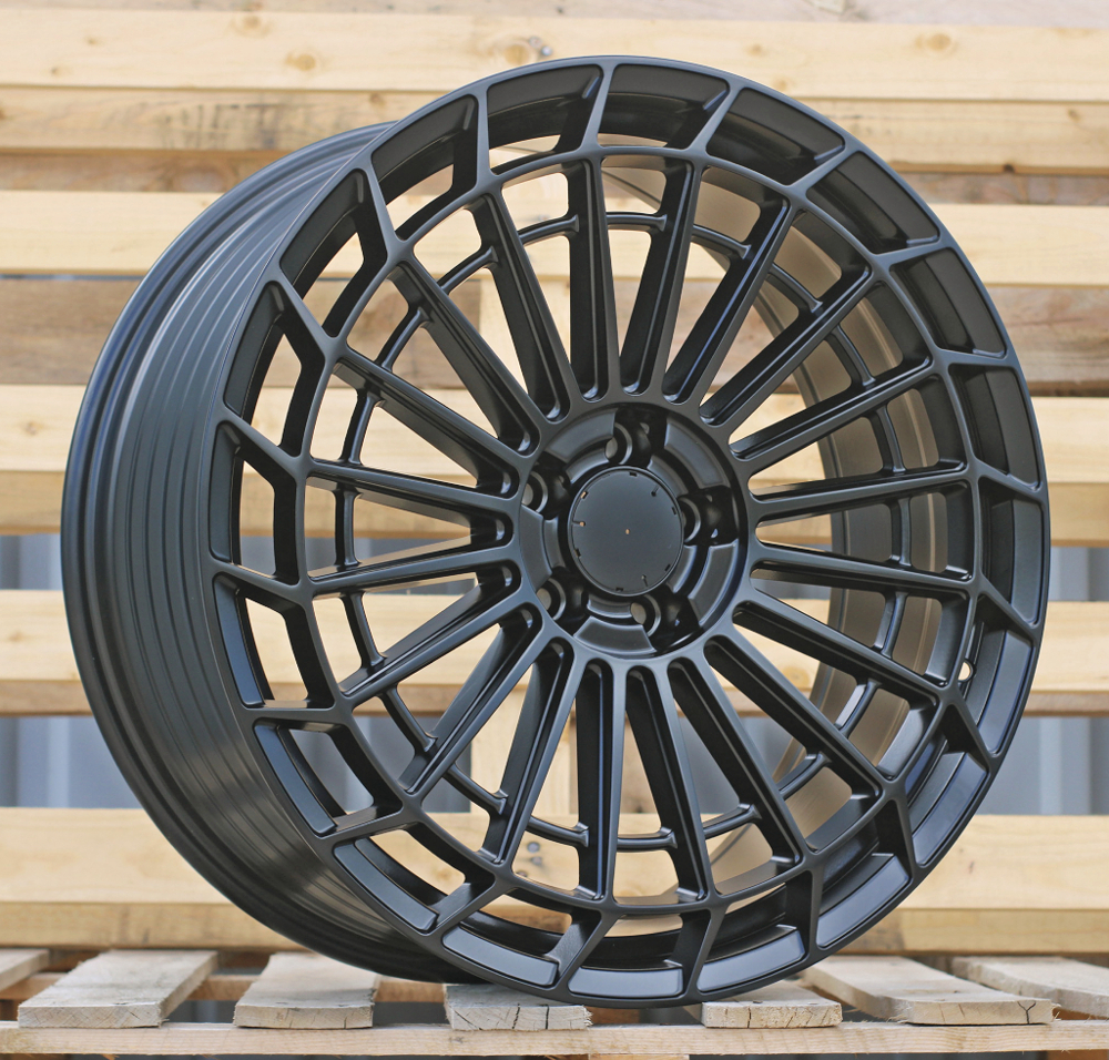 Diski R22 5x112 J9.5 ET45 RACINGLINE FBX162 MERCEDES Black Half Matt (Rear+Front) (Hybrid Forged)