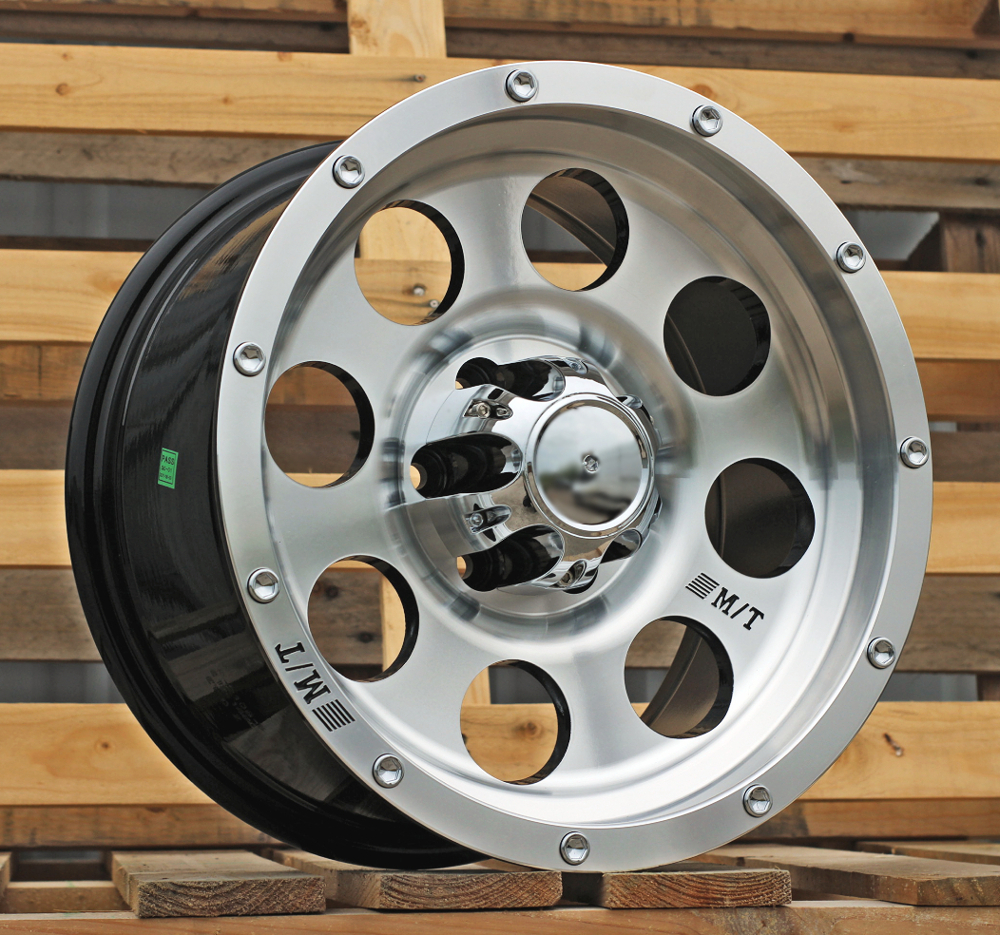 Diski R16 6x114.3 J8 ET RACINGLINE QC812 4X4 Black Polished