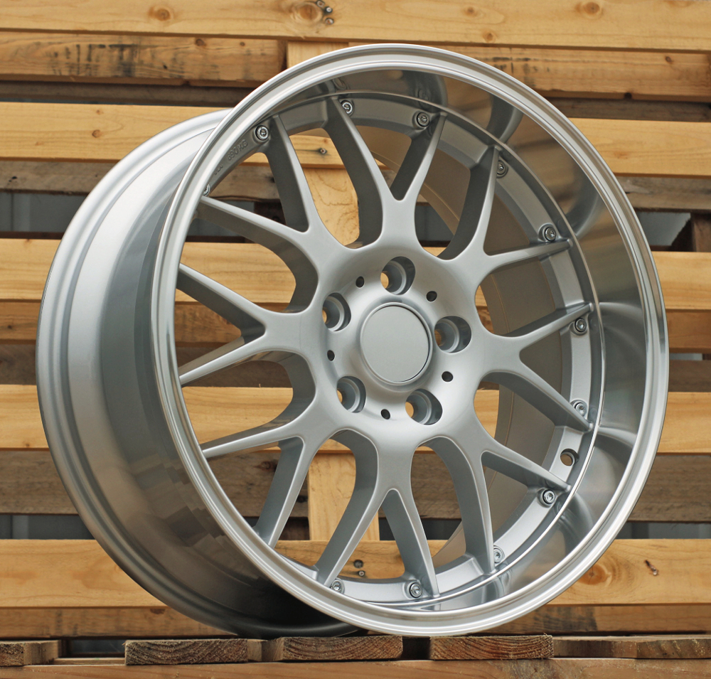 Diski R17 5x120 J7.5 ET35 RACINGLINE BY773 BMW Silver +Polished Lip