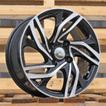 Diski R16 4×108 J7 ET25 RACINGLINE BK607 CITROEN Black Polished
