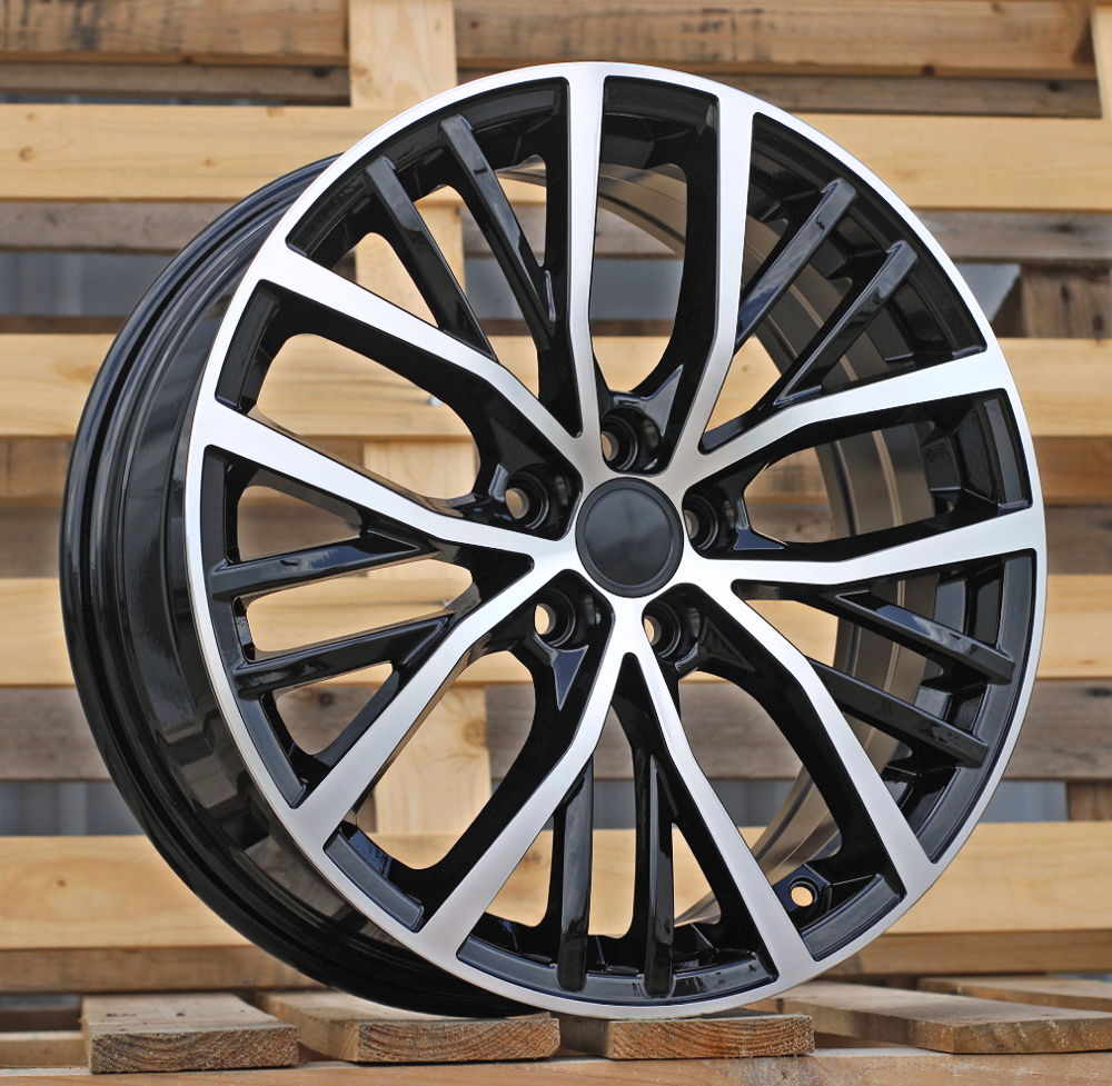 Diski R17 5x100 J6.5 ET40 RACINGLINE B1179 VW Black Polished
