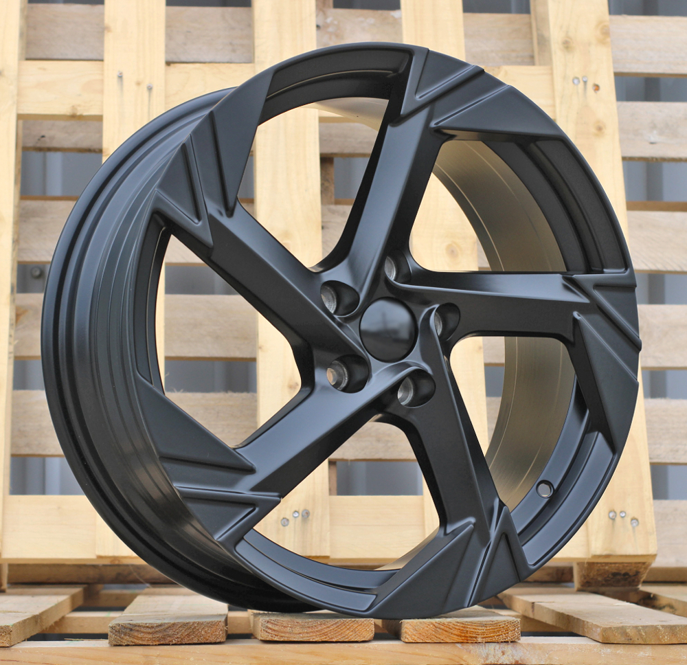 Diski R18 5x112 J7.5 ET45 RACINGLINE YF5754 VW Black Half Matt (Hybrid Forged)