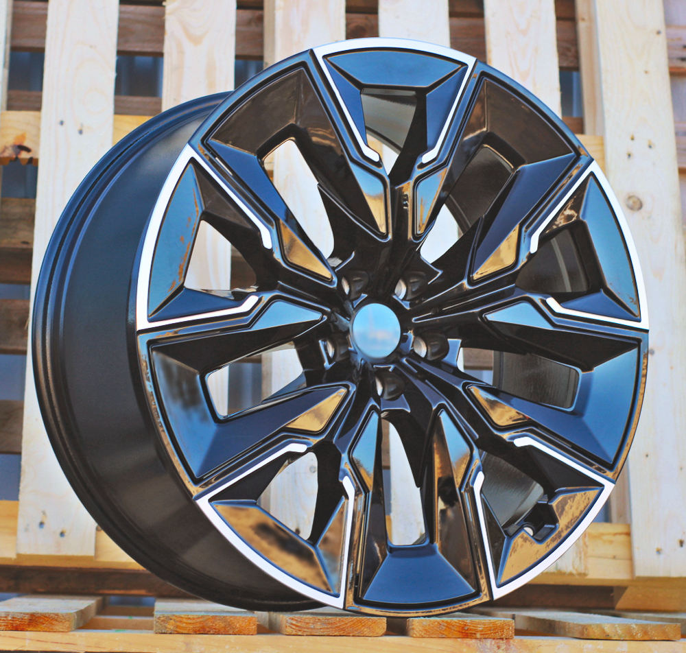 Diski R21 5x112 J10.5 ET44 RACINGLINE H3447F BMW Black Polished (Rear+Front) (Hybrid Forged)