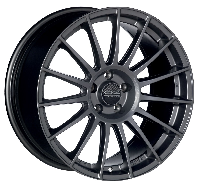 Diski R19 5x112 J8.5 ET44 OZ Racing Superturismo LM Matt Graphite Silver Lettering