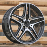 Diski R17 5×112 J7.5 ET45 RACINGLINE SSA02 MERCEDES Black Polished