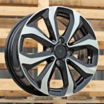 Diski R15 4×100 J6 ET45 RACINGLINE XF275 HYUNDAI Black Polished