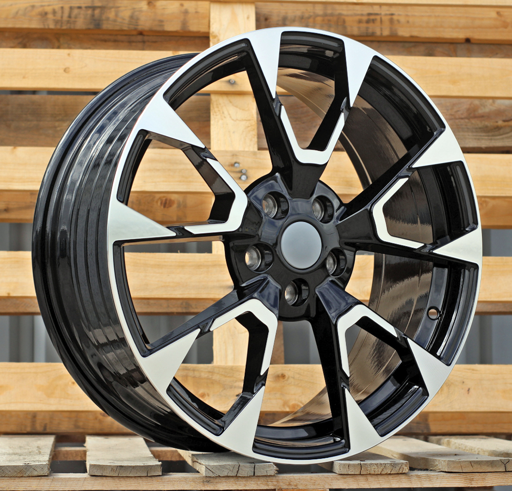 Diski R18 5x108 J7.5 ET50 RACINGLINE IN3639F FORD Black Polished (Hybrid Forged)