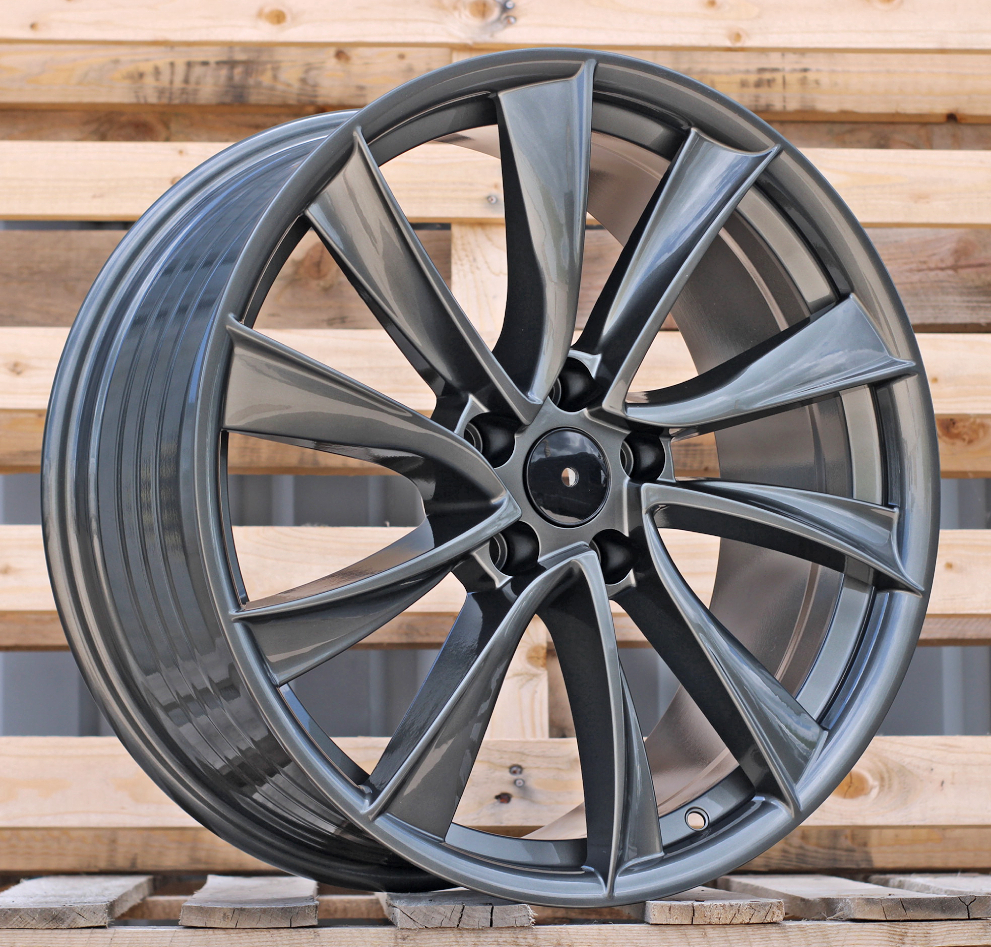 Diski R19 5x114.3 J8.5 ET35 RACINGLINE B2046 TESLA Gun Metal (Hybrid Forged)