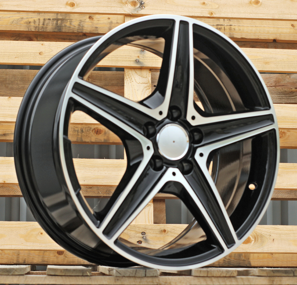 Diski R18 5x112 J8 ET45 RACINGLINE B5052 MERCEDES Black Polished