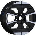 Diski R17 4×108 J7 ET32 RACINGLINE YF6158 PEUGEOT Black Polished Half Matt (Hybrid Forged)