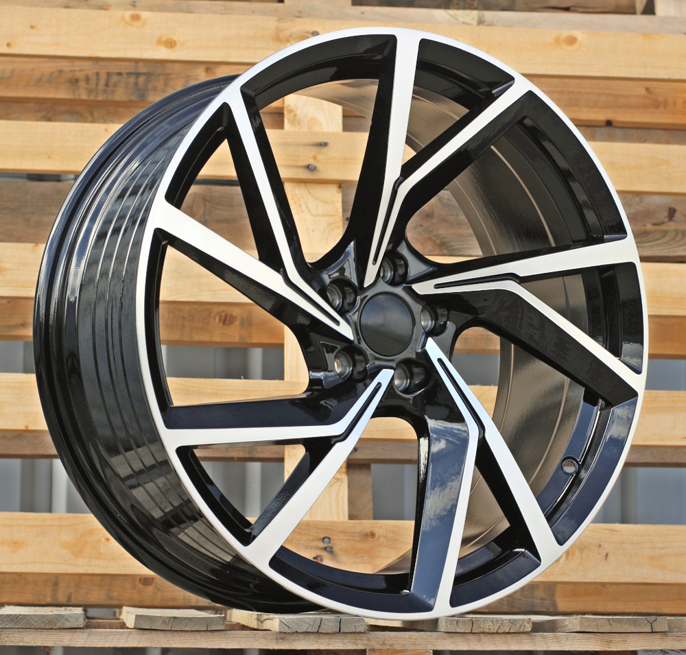 Diski R20 5x108 J8.5 ET40 RACINGLINE YF5709 Black Polished (Hybrid Forged)