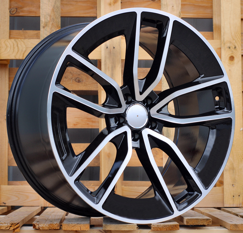 Diski R22 5x112 J10 ET55 RACINGLINE B5949 MERCEDES Black Polished (Rear+Front) (Hybrid Forged)