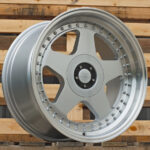 Diski R17 10×112/120 J8 ET25 RACINGLINE L2585 Silver +Polished Lip (Rear+Front)