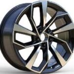 Diski R19 5×112 J8 ET39 RACINGLINE FBX507 AUDI Black Polished (Hybrid Forged)