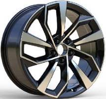 Diski R19 5x112 J8 ET39 RACINGLINE FBX507 AUDI Black Polished (Hybrid Forged)
