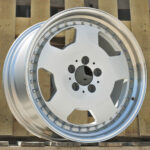 Diski R18 5×112 J8 ET30 RACINGLINE B5852 MERCEDES Silver +Polished Lip (Hybrid Forged)
