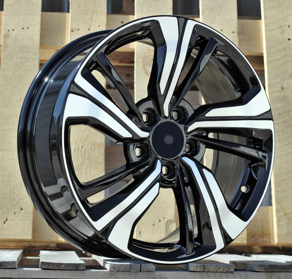 Diski R17 5x114.3 J7 ET45 RACINGLINE B5385 HONDA Black Polished