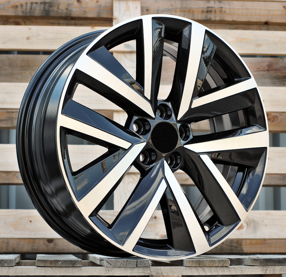 Diski R17 5x100 J6.5 ET34 RACINGLINE FBX515 VW Black Polished (Hybrid Forged)