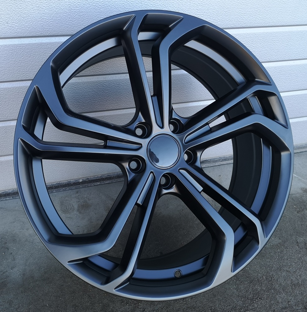 Diski R17 5x112 J7.5 ET45 RACINGLINE B5620 VW Black Half Matt