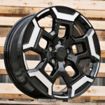 Diski R18 5×114.3 J7.5 ET40 RACINGLINE H3527F Black Polished (Hybrid Forged)