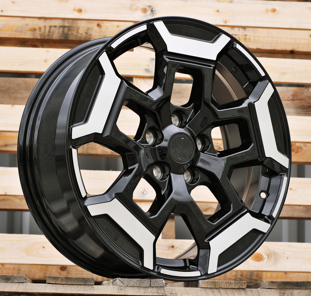 Diski R18 5x114.3 J7.5 ET40 RACINGLINE H3527F Black Polished (Hybrid Forged)