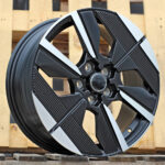 Diski R17 5×108 J7 ET44 RACINGLINE YF6158 PEUGEOT Black Polished Half Matt (Hybrid Forged)