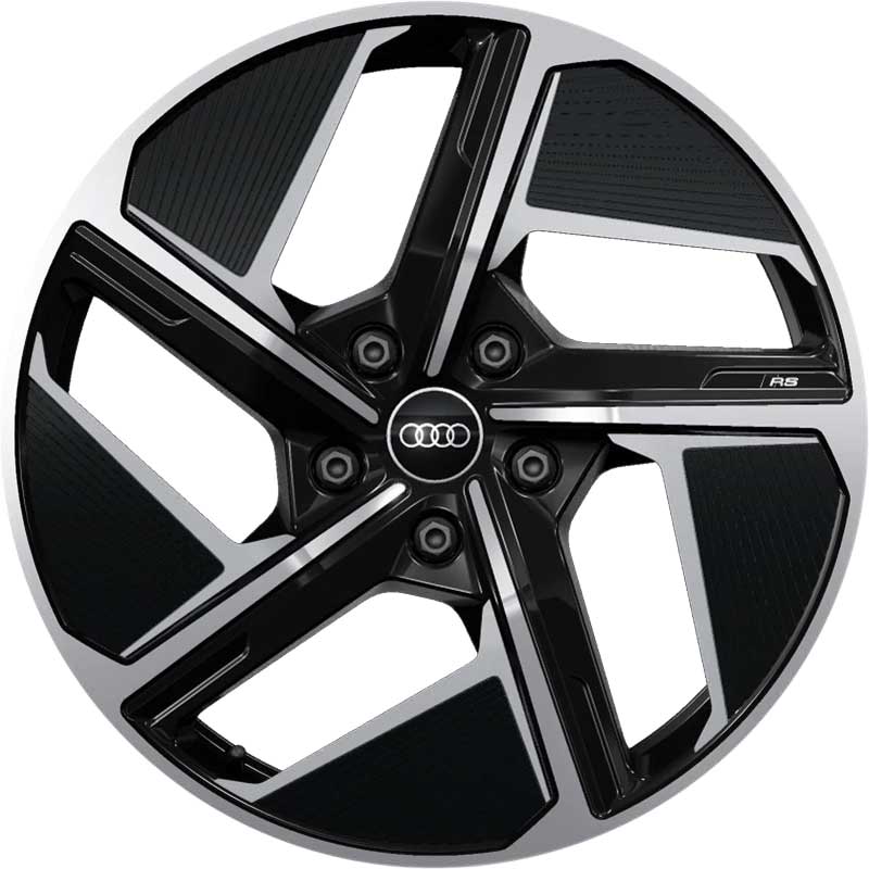 Diski R20 5x130 J9 ET54 OE Audi 4J3071490BAX1 Matt Antharcite Polished