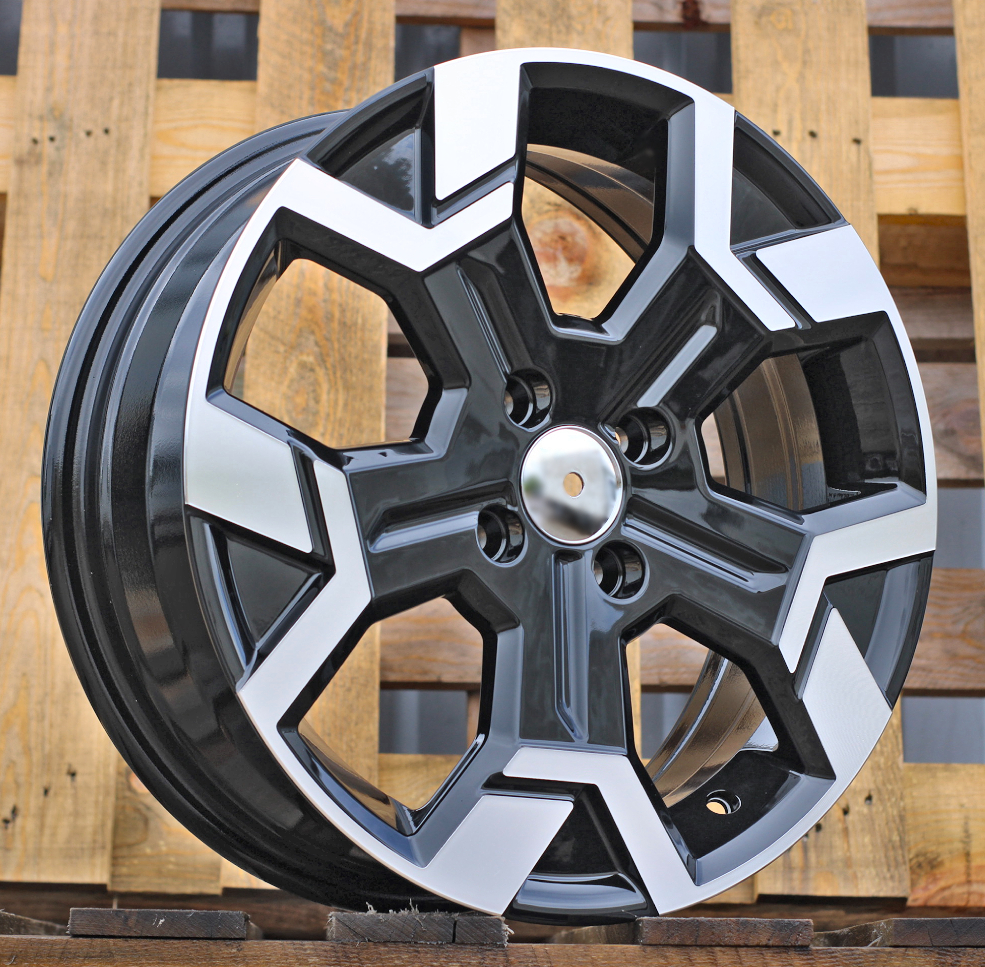 Diski R15 4x100 J6 ET40 RACINGLINE B1407 DACIA Black Polished