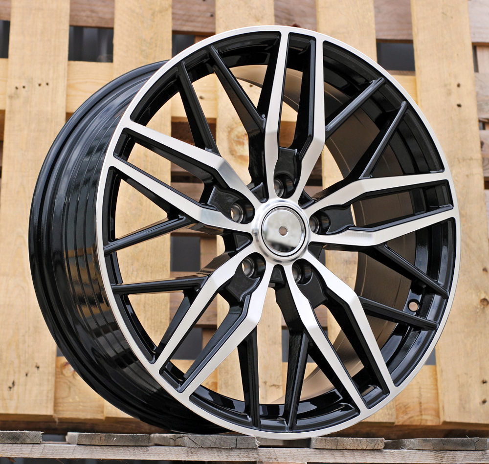 Diski R18 5x112 J8 ET52 RACINGLINE HF5230 MERCEDES Black Polished (Hybrid Forged)