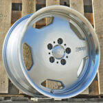 Diski R17 5×112 J7.5 ET35 RACINGLINE BK632 MERCEDES Silver +Polished Lip
