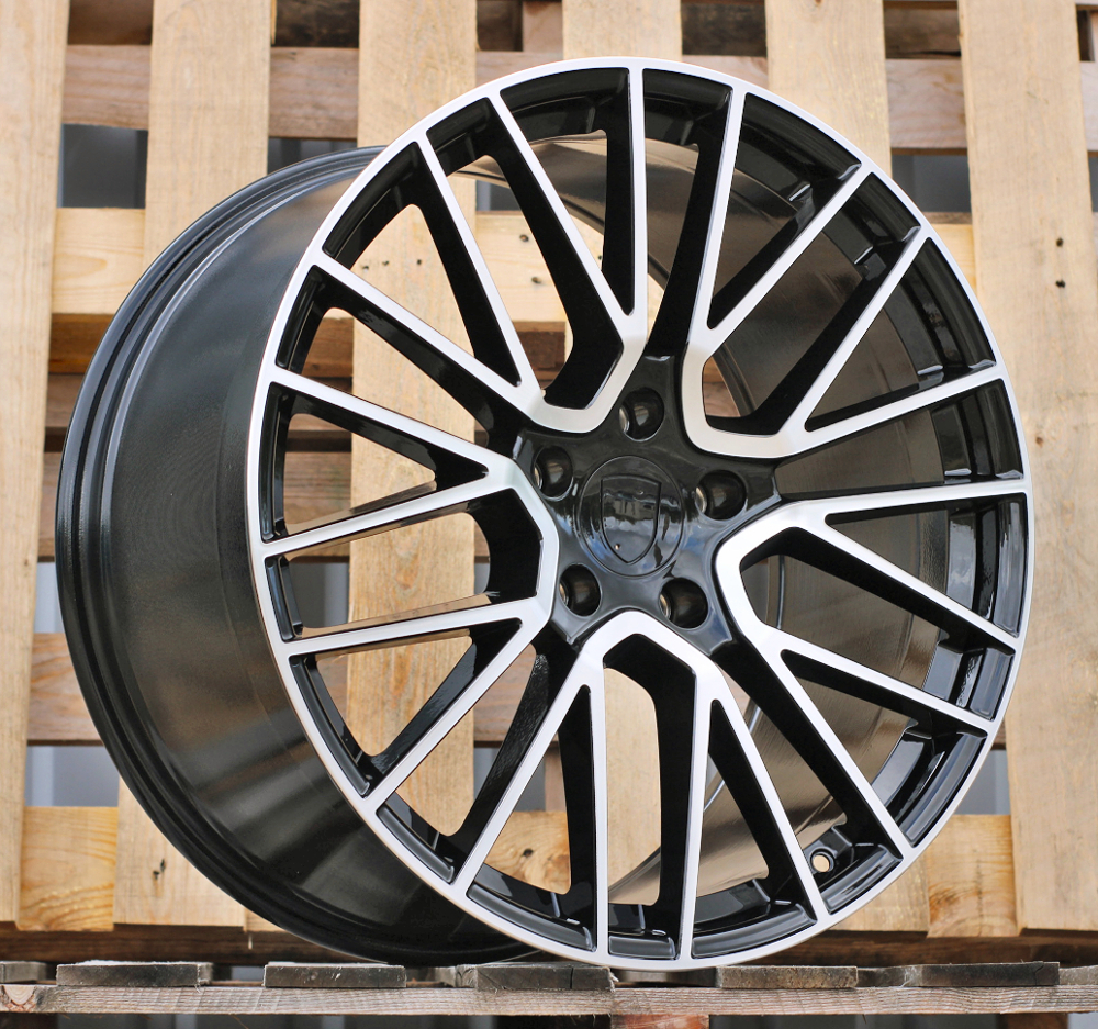 Diski R21 5x130 J11 ET58 RACINGLINE FE179 PORCHE Black Polished (Rear+Front) (Hybrid Forged)