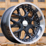 Diski R16 3×112 J7 ET30 RACINGLINE FR762 SMART Black +Polished Lip (Rear+Front)