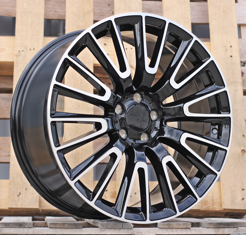 Diski R20 5x112 J9.5 ET51 RACINGLINE H3420F MERCEDES Black Polished (Rear+Front) (Hybrid Forged)