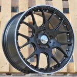 Diski R18 5×120 J8.5 ET37 RACINGLINE IN0278 Black Half Matt +Polished Lip