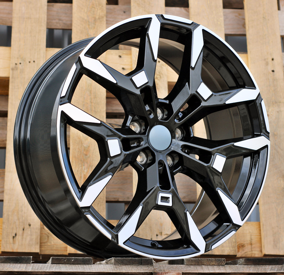 Diski R19 5x112 J8.5 ET40 RACINGLINE H3456F BMW Black Polished (Rear+Front) (Hybrid Forged)