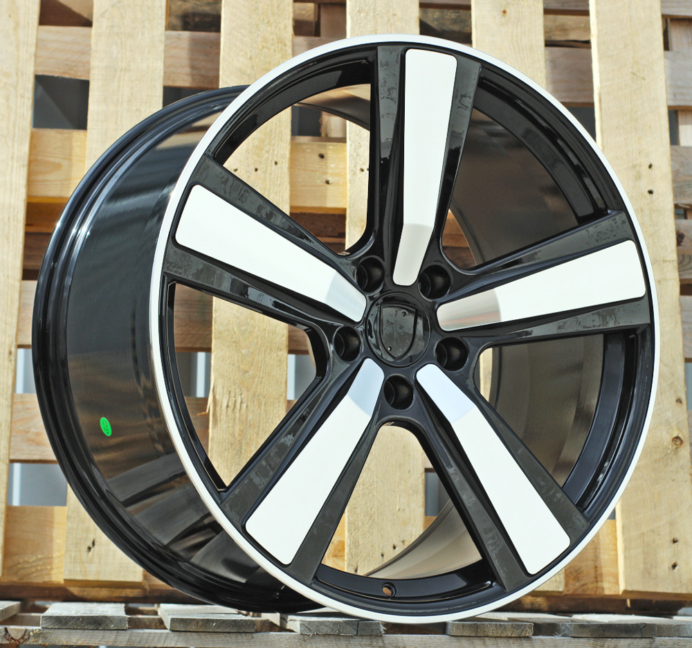 Diski R22 5x130 J11.5 ET61 RACINGLINE FC021 PORCHE Black Polished (Rear+Front)