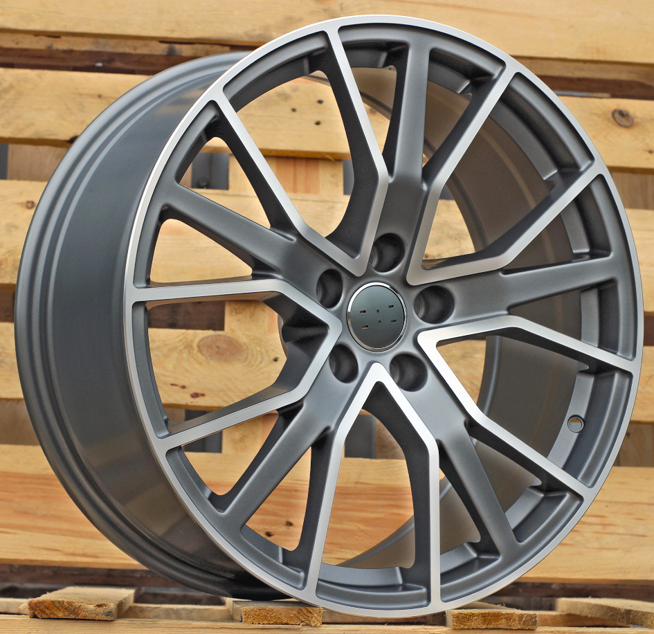 Diski R18 5x112 J8 ET39 RACINGLINE B5131 AUDI Grey Polished Half Matt (Hybrid Forged)