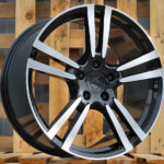 Diski R20 5×130 J9.5 ET55 RACINGLINE E946 PORCHE Black Polished (Rear+Front)