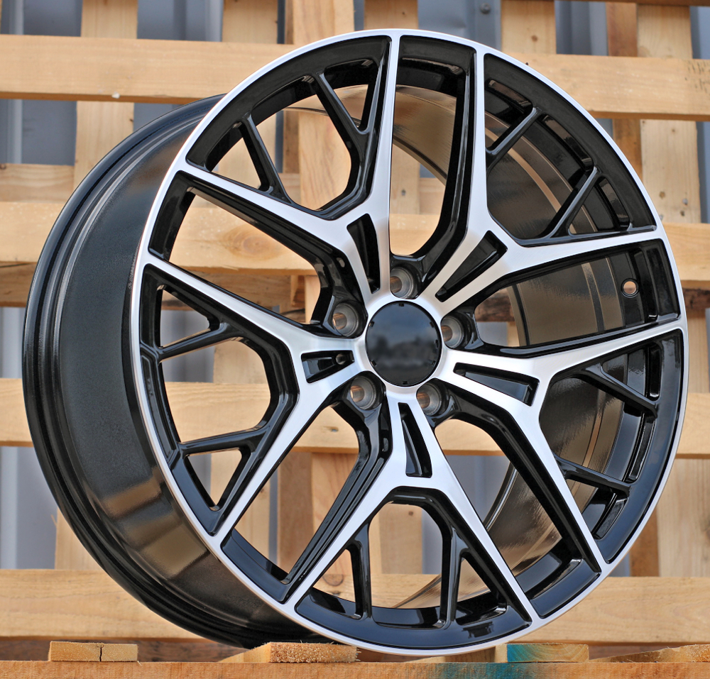Diski R20 5x112 J10 ET48.1 RACINGLINE H3573F MERCEDES Black Polished (Rear+Front) (Hybrid Forged)