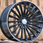 Diski R18 5×112 J8 ET40 RACINGLINE B5909 MERCEDES Black +Polished Lip (Hybrid Forged)