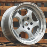 Diski R17 5×120 J8.5 ET25 RACINGLINE L2384 BMW Silver +Polished Lip (Rear+Front)