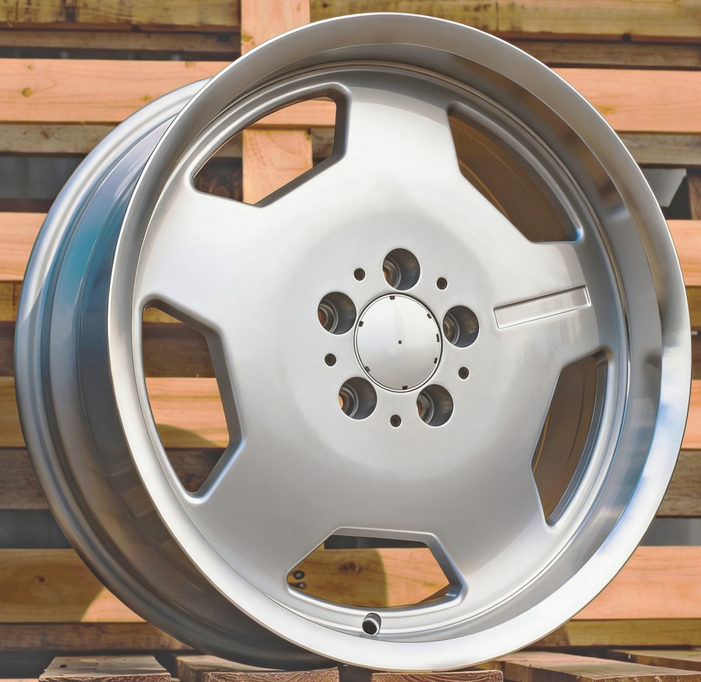 Diski R18 5x112 J8 ET35 RACINGLINE I5270 MERCEDES Silver +Polished Lip