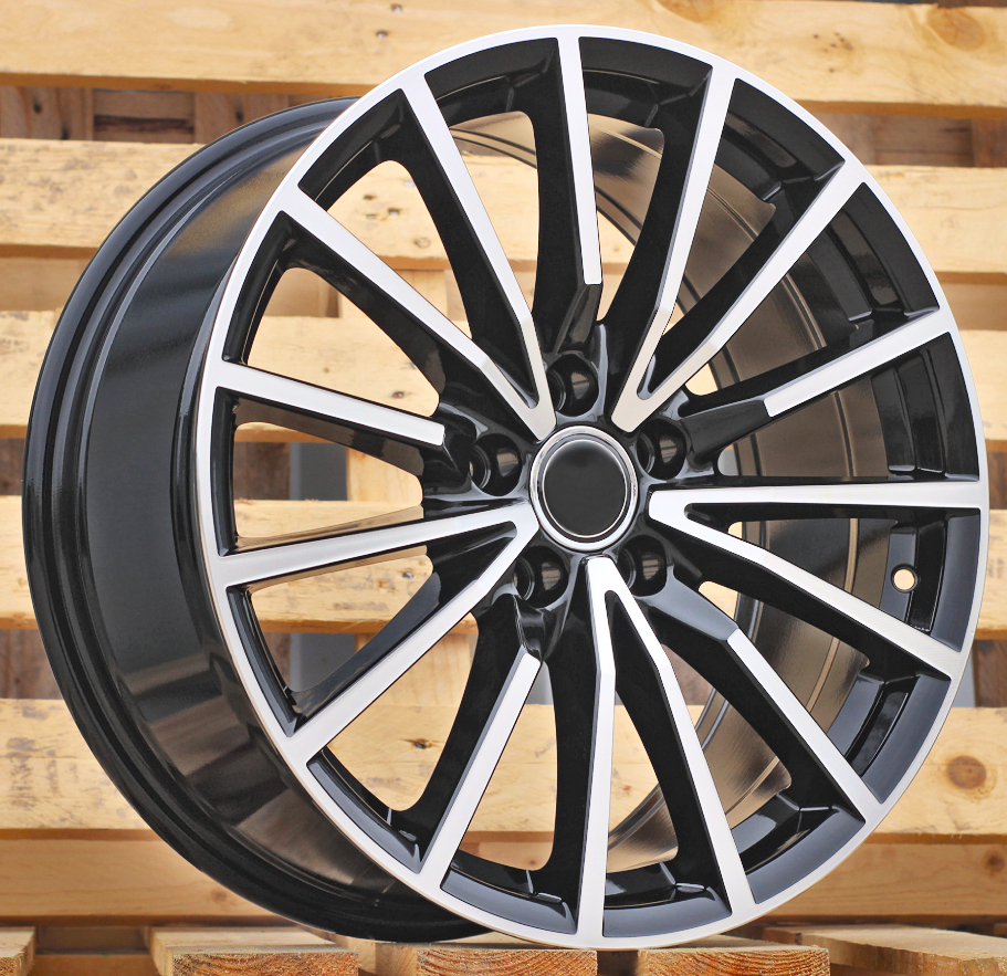 Diski R17 5x112 J7.5 ET42 RACINGLINE B5246 AUDI Black Polished