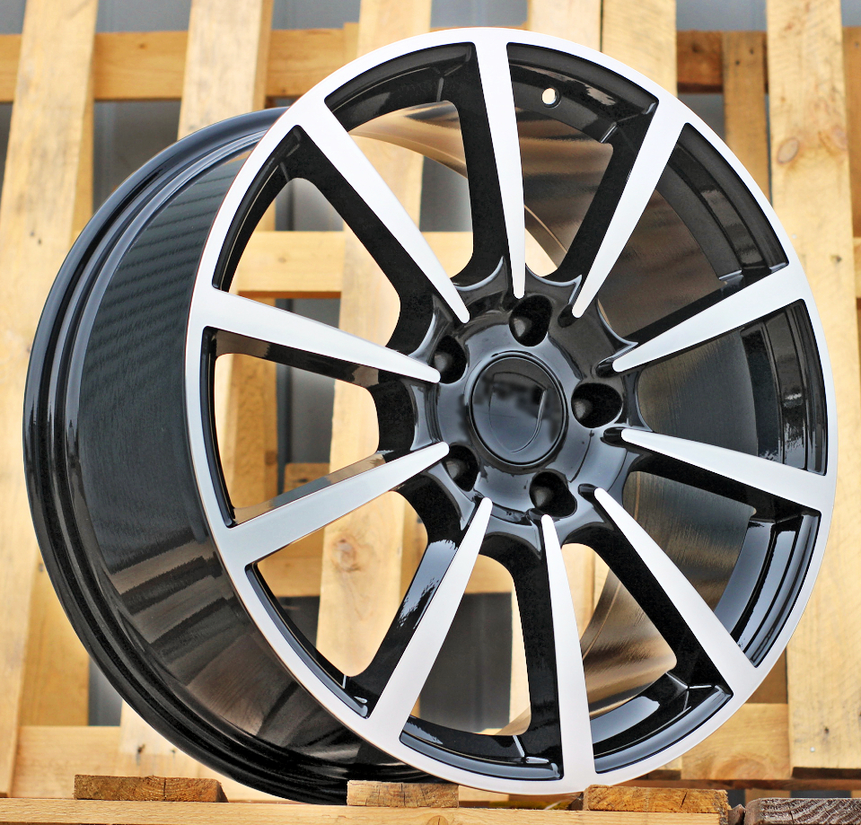 Diski R20 5x130 J9.5 ET45 RACINGLINE 1067 PORCHE Black Polished (Rear+Front)